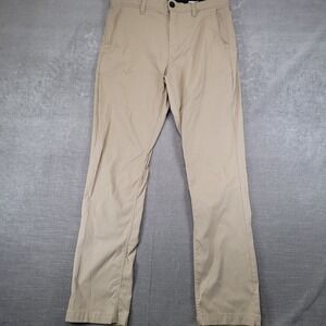 Volcom Frickin Modern Stretch Chino Pants Mens 32 Khaki Tan‎ Beige Skate